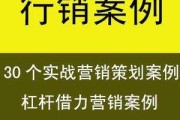 营销策划案例(营销策划案例模板)