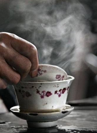 盖碗茶文案(盖碗茶八大暗语)